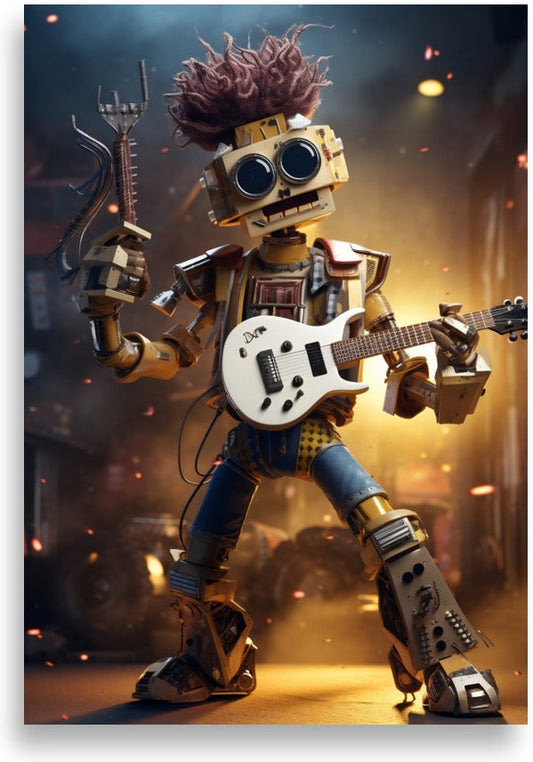 Robot Rockstar – Guitar-wielding robot