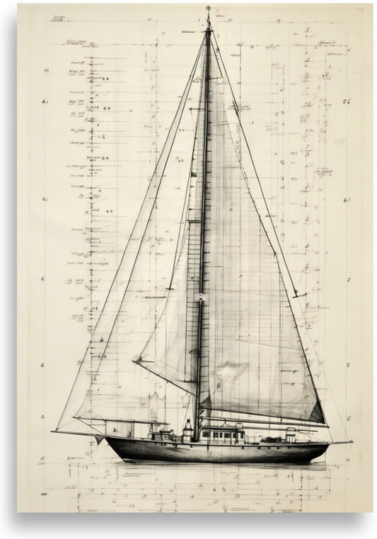 Sailboat – Intricate line art