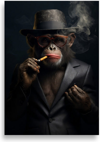 Smoking monkey – Cheeky puff of smoke