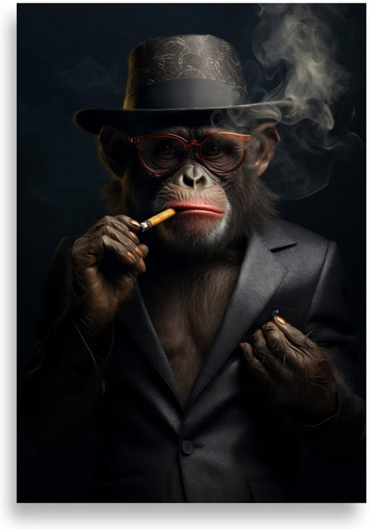 Smoking monkey – Cheeky puff of smoke