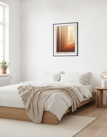 Soft lines wall i sovrummet