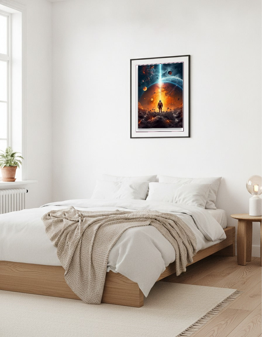 Space – Animated spaceman i sovrummet