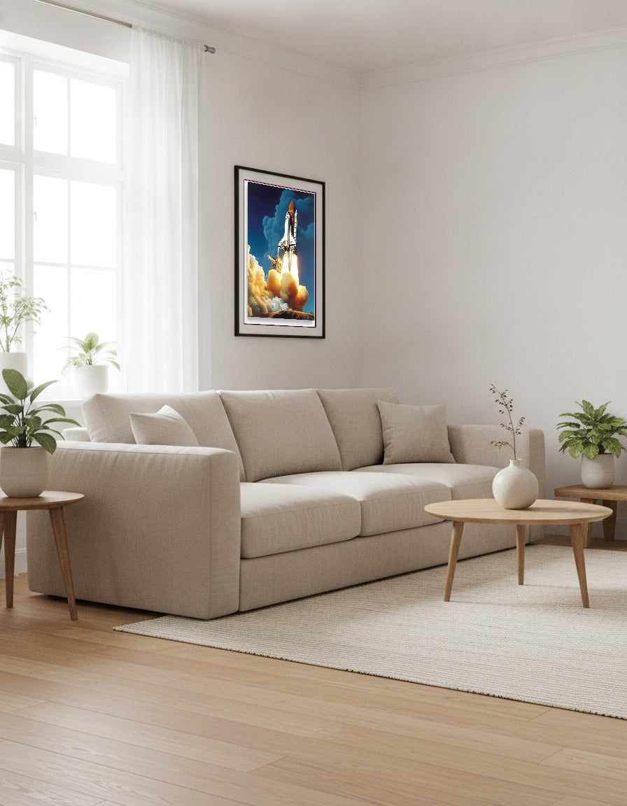 Space shuttle launch – Shuttle liftoff i vardagsrummet