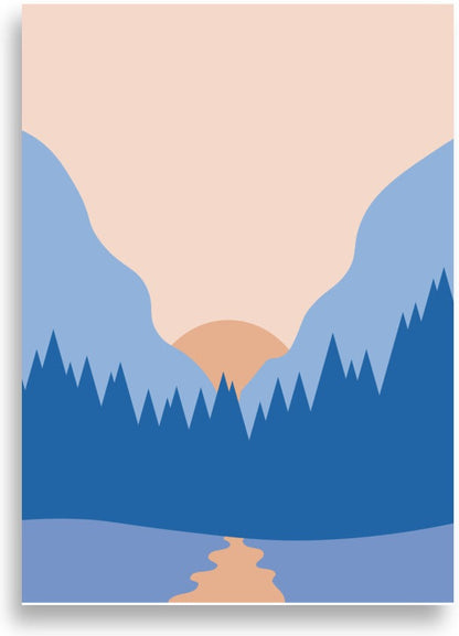 Soluppgångsberg – poster