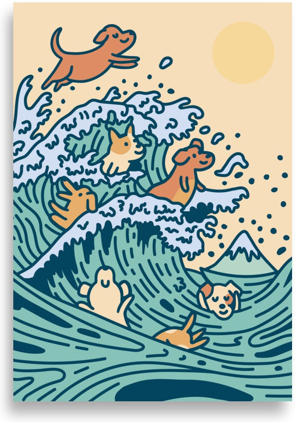 Surfing dogs