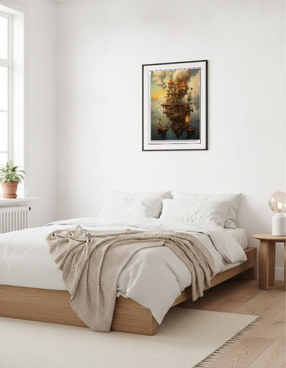 Surrealistiskt hus i vardagsrummet