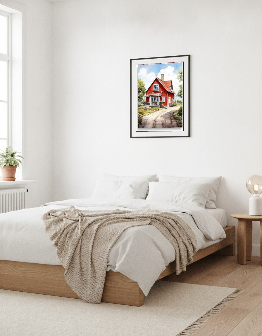Svensk bondgård – Stugcharm i vardagsrummet
