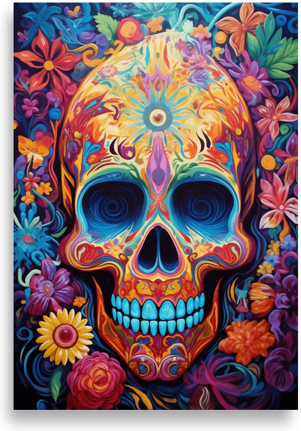 Technicolor Skull