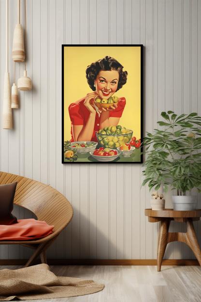 Fruit bowl - Vintage poster - Posters - EMELART