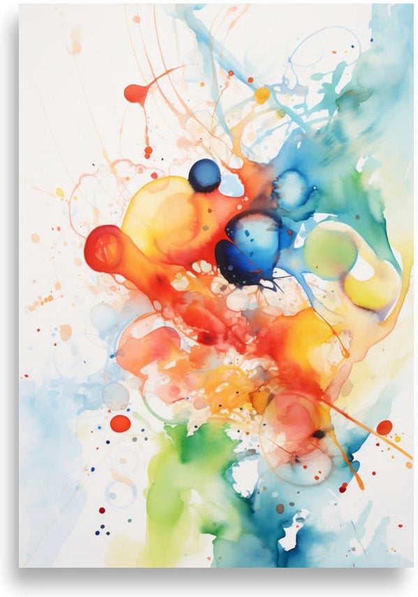 Watercolor splatter