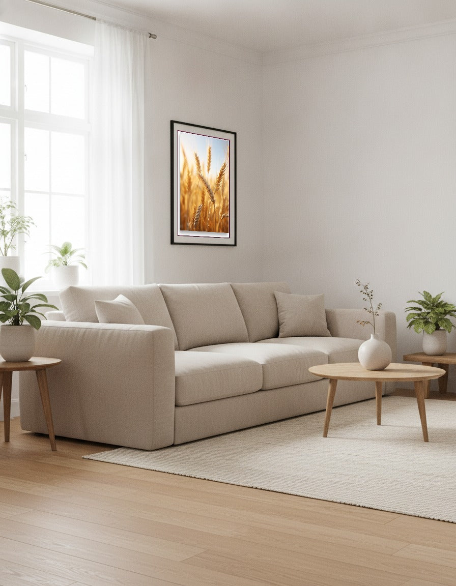 Wheat – Golden wheat field i vardagsrummet