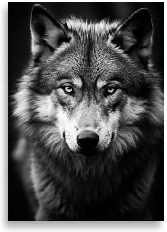 Wolf – Dark portrait – poster