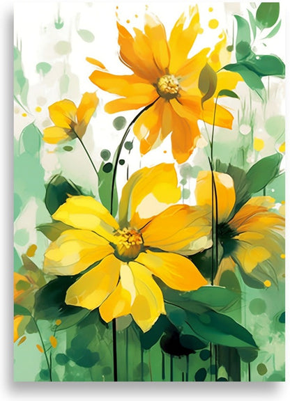 Yellow flowers – poster